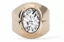 Zircon Original Vintage 14K Rose Gold Ring Vintage style vrc296r